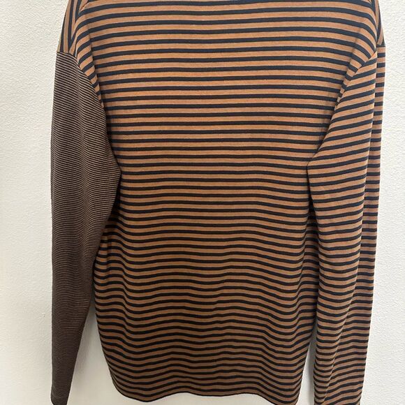 John Varvatos Striped Brown Men's Shirt - Picture 6 of 8